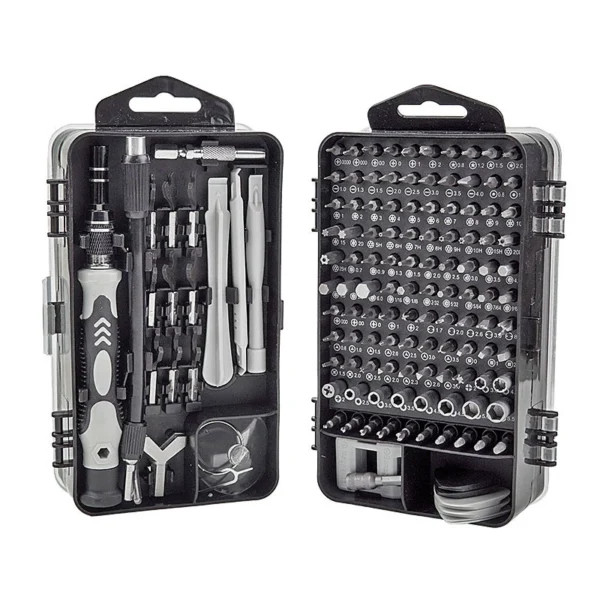 Jeu de tournevis 138 en 1 couleur gris