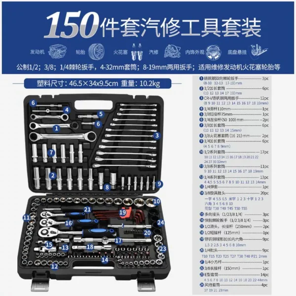 Boîte à outils de réparation 150 en 1 – Image 2