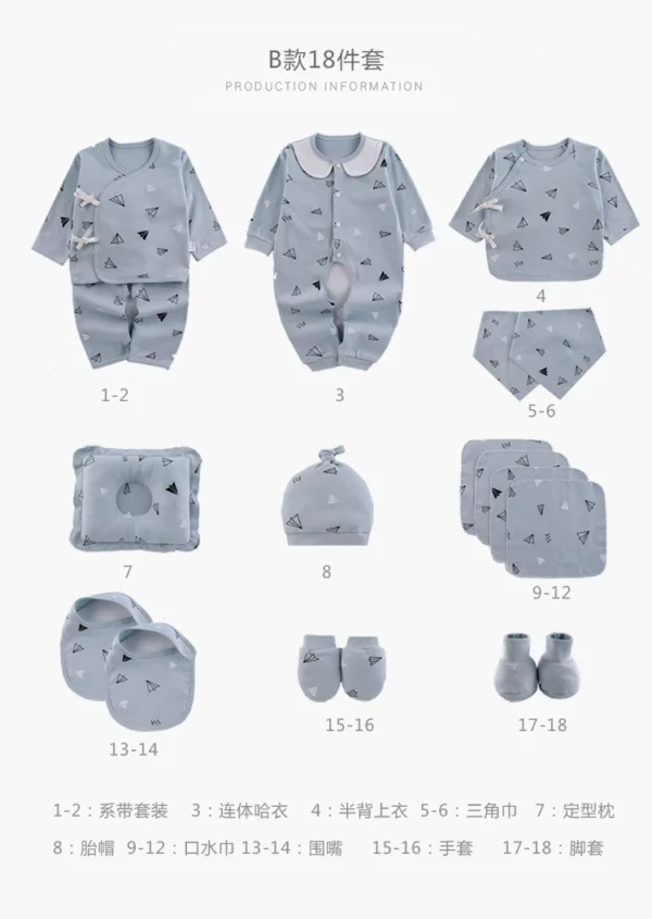 Ensemble de vêtements pour nouveau-né (Motif C) – Image 6
